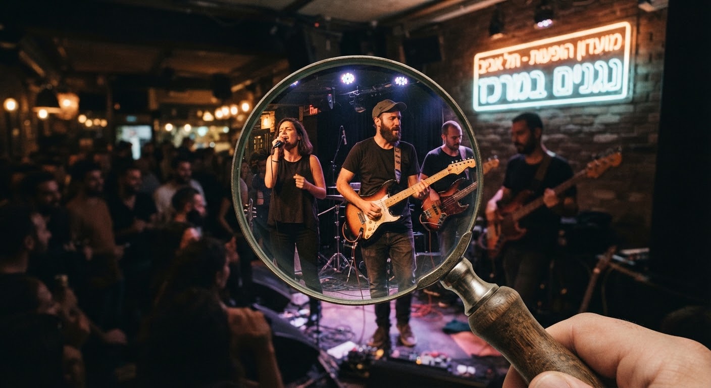 זמרת ונגנים מופיעים יחד על במה במרכז הארץ